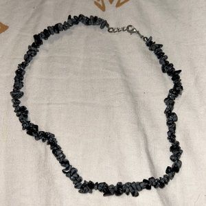 Black and Grey Rock Necklace